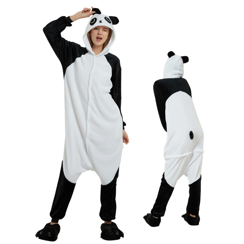 Adult Panda Onesie Cute Animal Pajamas on Sale - Hionesies