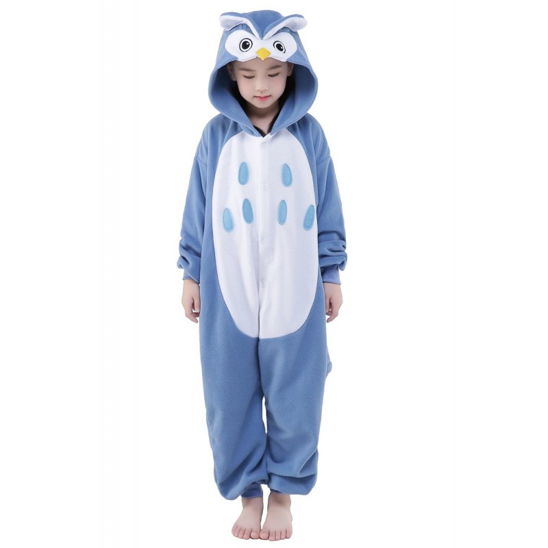iets Toeschouwer Terugroepen Owl Kigurumi Onesie Pajamas Animal Costumes for Kids