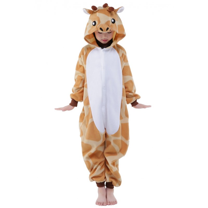 Kids Onesie Pajamas Animal Christmas Halloween Cosplay Onesies Fleece Cartoon Animal Costume