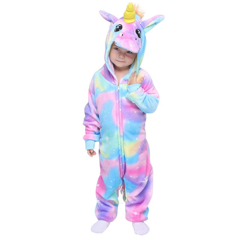Unicorn Onesie For Toddlers Kids Boys & Girls Animal Costumes Zip