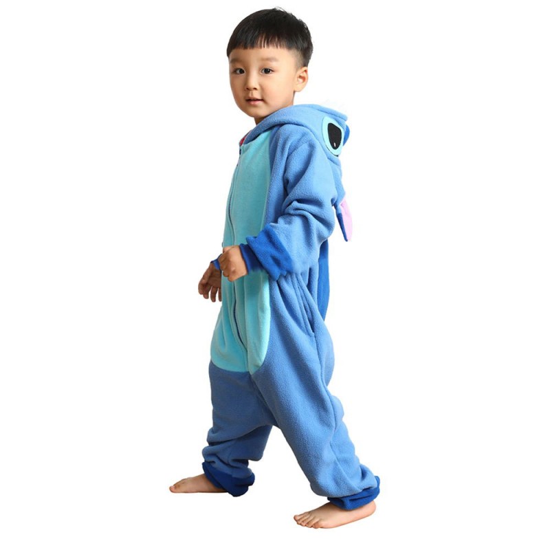 Adult/Kids Onesie11 Blue Stitch Cosplay Costume Pajamas kigurumi Xmas Sleepwear 