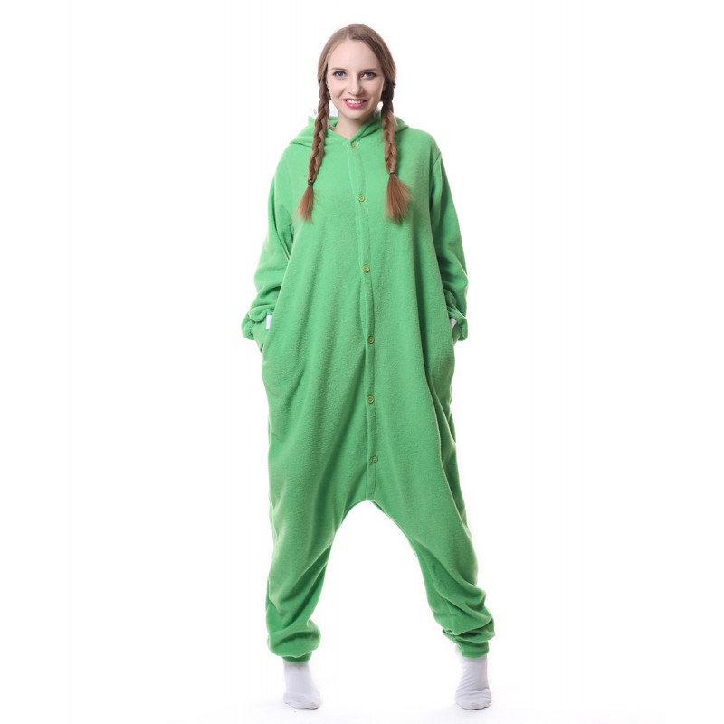 BOHOME Mike Wazowski Onesie for Women Men Adult Halloween Christmas Costume Pajamas Green 