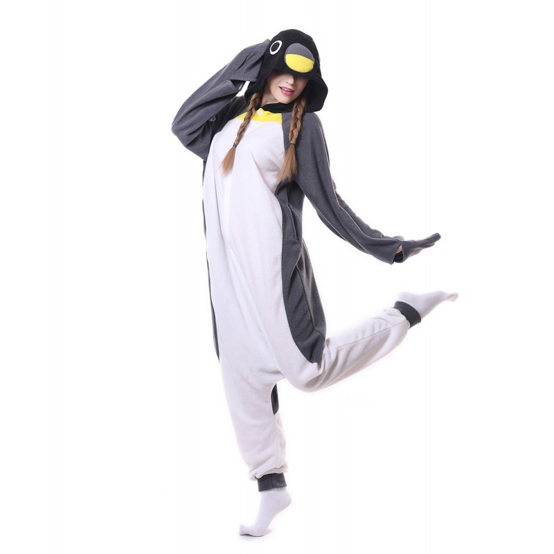 Unisex Adult Christmas Cosplay Pajamas Penguin Kigurumi Animal Costume Sleepwear