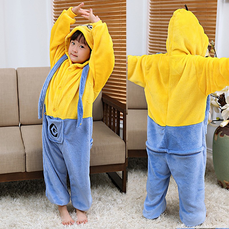 Minions Costume Family Matching Onesies For Women Men Pajamas Halloween  Outfit 