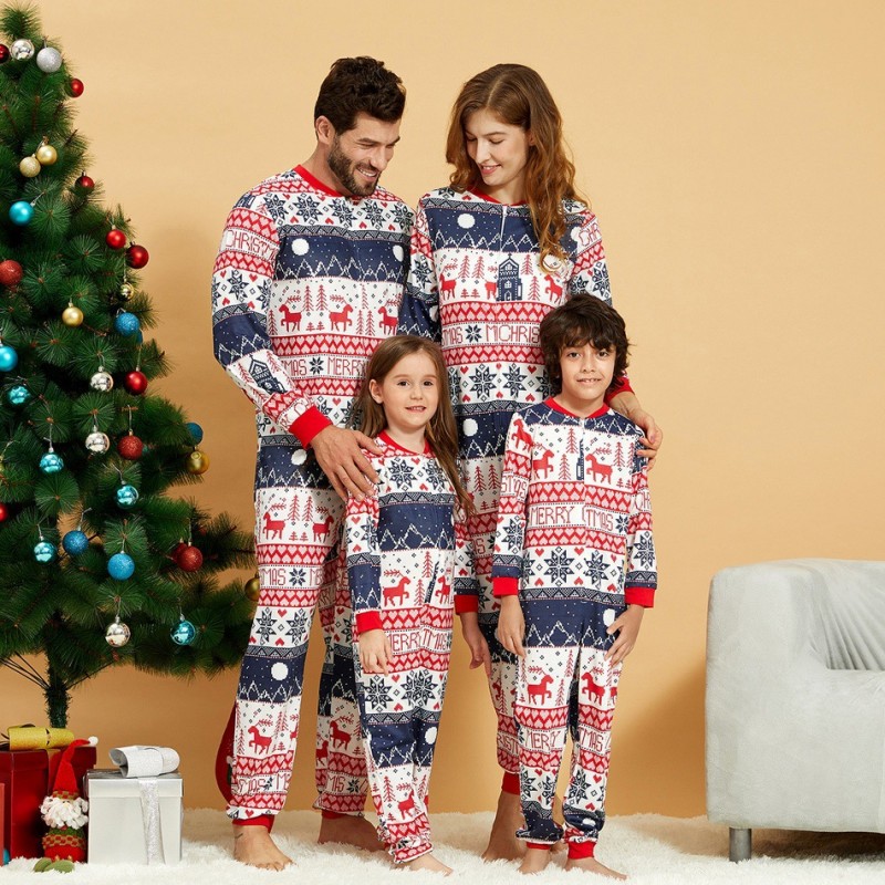 editorial jogger Inefficient Matching Family Christmas Pajamas Sets Holiday Onesie Vacation Loungewear