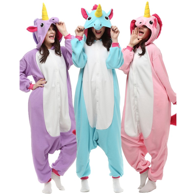 Unicorn Onesie Kigurumi Adult Animal Pajamas for Women & Men