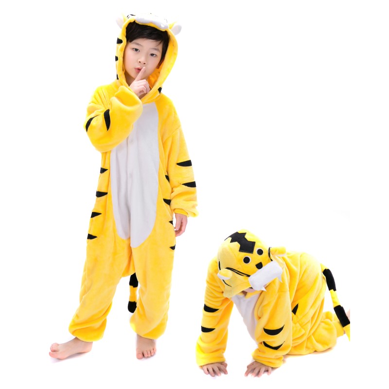 Kigurumi BCozy Yellow Tiger Child Jumpsuit 