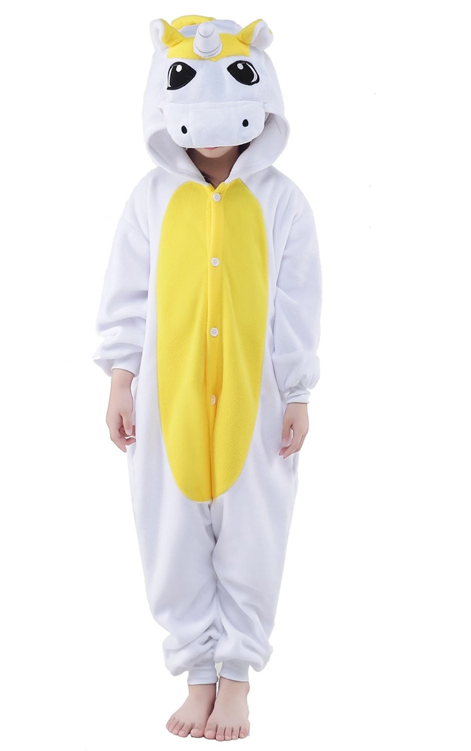 eBoutik Childrens Yellow Character Bodysuit Cartoon Cosplay Pajama JumpSuit 