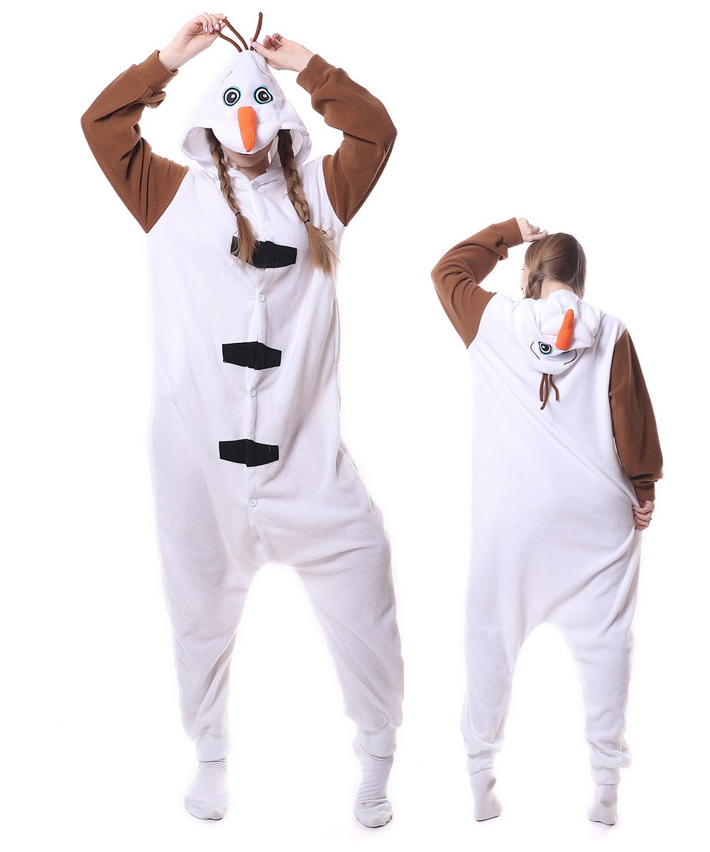 aantrekken Doorbraak omvang Olaf Onesie Pajama Animal Costumes For Women & Men