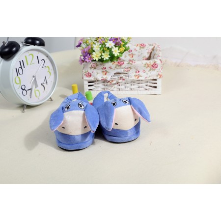 Blue Animal warm shoes plush slippers