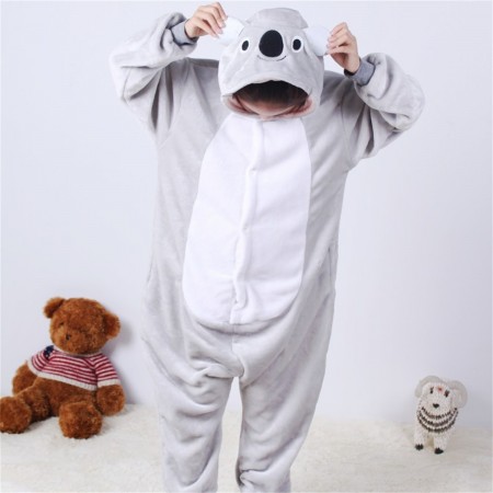 animal kigurumi grey Koala onesie pajamas for kids