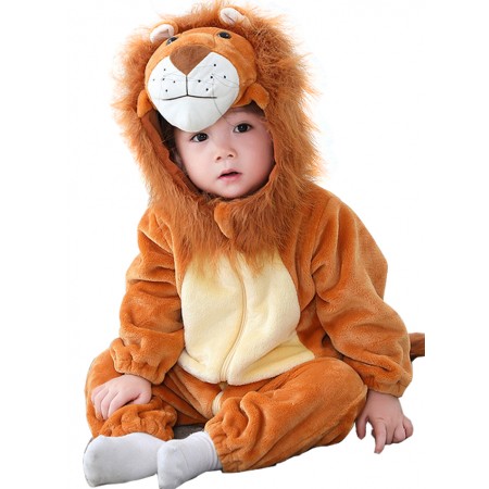 Infant & Toddler Lion Costume Onesie Unisex Romper Haloween Outfit Suit for Baby