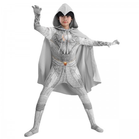 Moon Knight Cosplay Costume Spandex Printed Edition Suit for Kids & Men