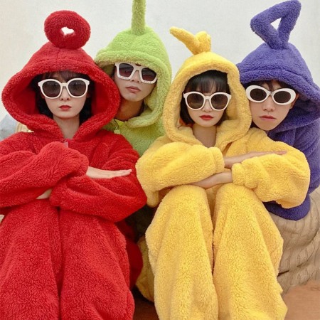 Matching Teletubbies Pajamas Women & Girls Group Costumes Onesie