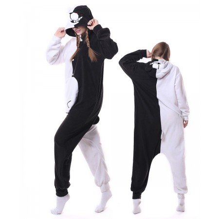 Black & White Bear Monokuma Onesie Pajama Animal Costumes For Women & Men