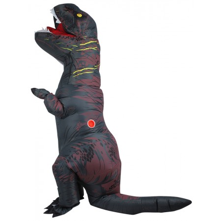 Inflatable Dinosaur Costume Blow Up Trex Costumes for Adult & Kids Gray