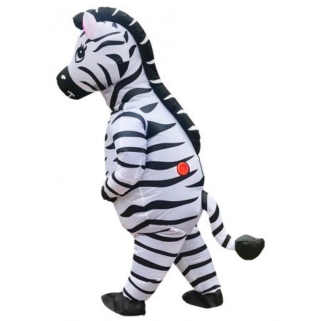Adults Inflatable Costume Halloween Blow Up Zebra Outfit 