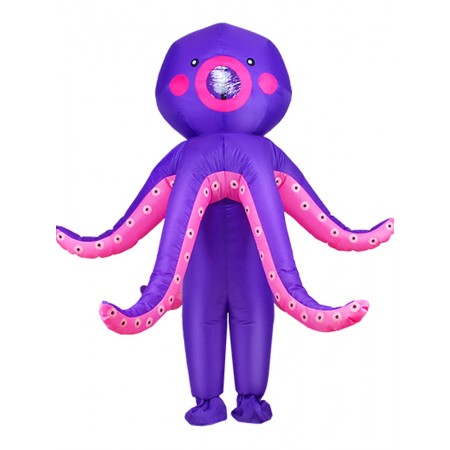 Inflatable Octopus Costume Blow Up Halloween Fancy Dress for Party