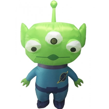 Blow Up Alien Costume Halloween Party Fancy Dress for Adult
