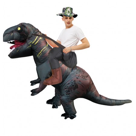 Blow Up Inflatable Dinosaur Costume Riding Trex Halloween Costumes
