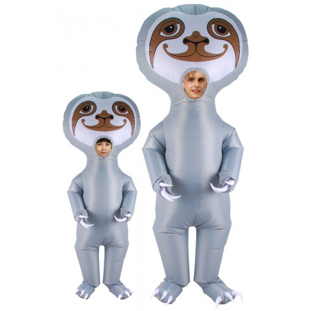Inflatable Sloth Costume for Adult & Kids Halloween Blow Up Costumes