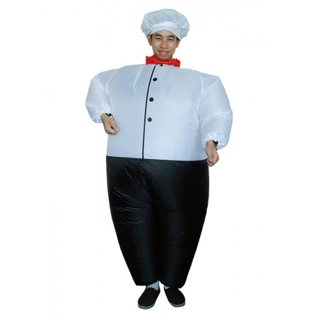 Inflatable Chef Costume Halloween Blow Up Funny Costumes For Adult