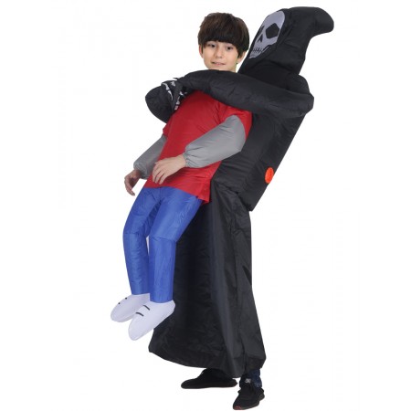 Inflatable Carrying Me Costume Halloween Blow Up Funny Costumes For Kid
