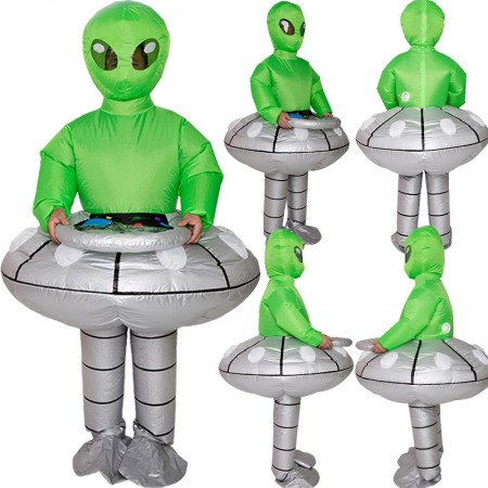 Inflatable Alien Costume Halloween Blow Up Outfit