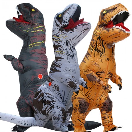 Inflatable Trex Costumes Halloween Blow Up Dinosaur Funny Outfit