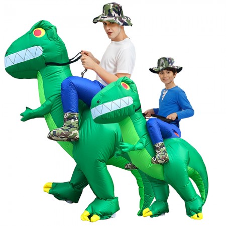 Halloween Rider Blow Up Dinosaur Costumes For Adults & Child