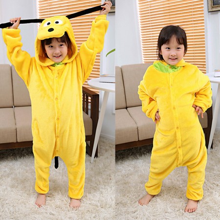 Pluto Dog Onesie Pajamas Animal Kigurumi Costumes for Kids