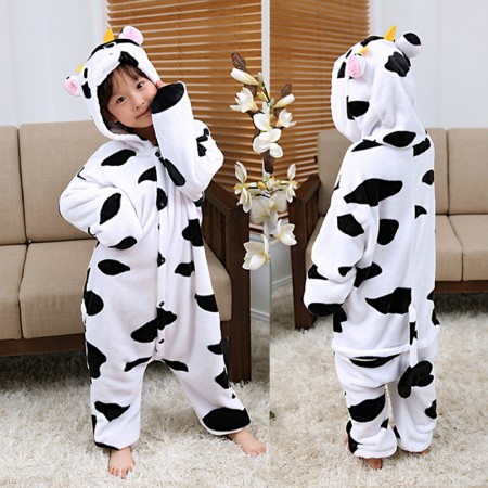 Cow Onesie Pajamas Animal Kigurumi Costumes for Kids