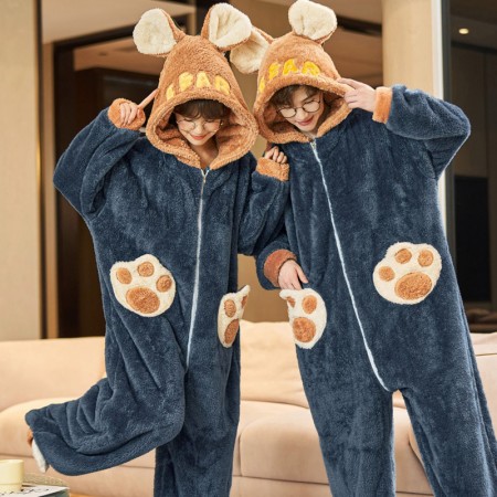 Winter Jumpsuit Adult Bear Onesie Pajamas Animal Kigurumi