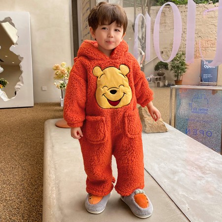 Baby Winnie The Pooh Onesie Pajamas Kids Anime Jumpsuit