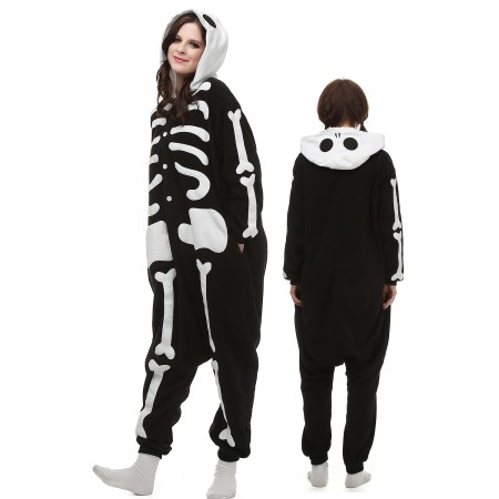 Skeleton Kigurumi Onesie Pajamas Animal Costumes For Adult