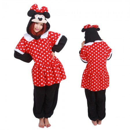 Minnie Kigurumi Onesie Pajamas Animal Costumes For Adult