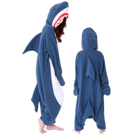 Shark Onesie Halloween Costume for Unisex Adults & Teens