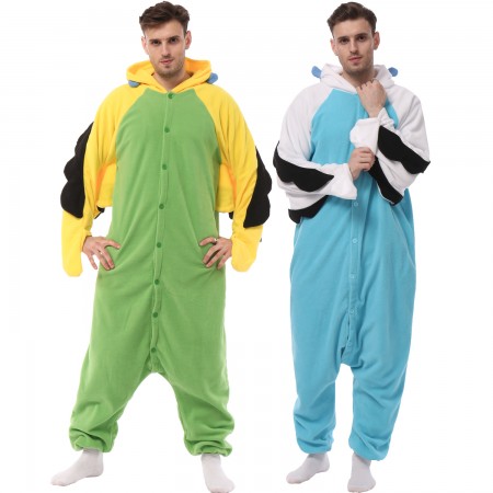 Macaw Onesie Halloween Costume Outfit for Unisex Adults & Teens