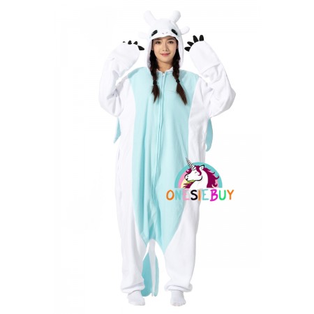 Light Fury Onesie Dragon Costume Holiday Easy Cosplay Costumes Top Quality