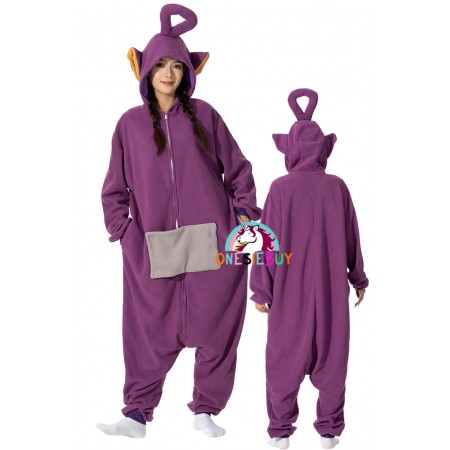 Teletubbies Tinky-Winky Onesie Costume Halloween Outfit Unisex Style for Adults & Teens