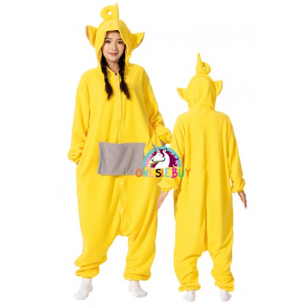 Teletubbies Laa-Laa Onesie Costume Halloween Outfit Unisex Style for Adults & Teens