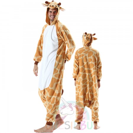 Mens Giraffe Onesie Halloween Adult Costumes Outfit Unisex