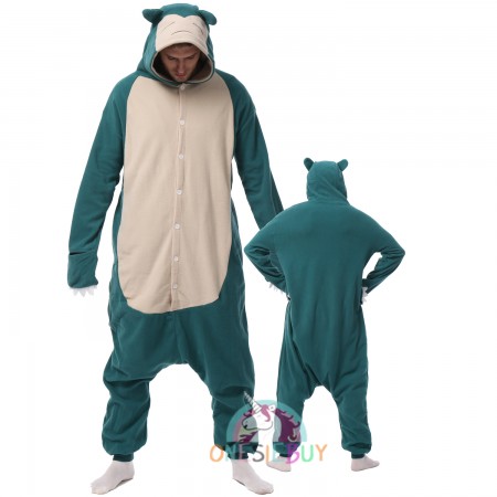 Adult Snorlax Onesie Women & Mens Unisex Pokemon Halloween Costumes Pajamas Outfit